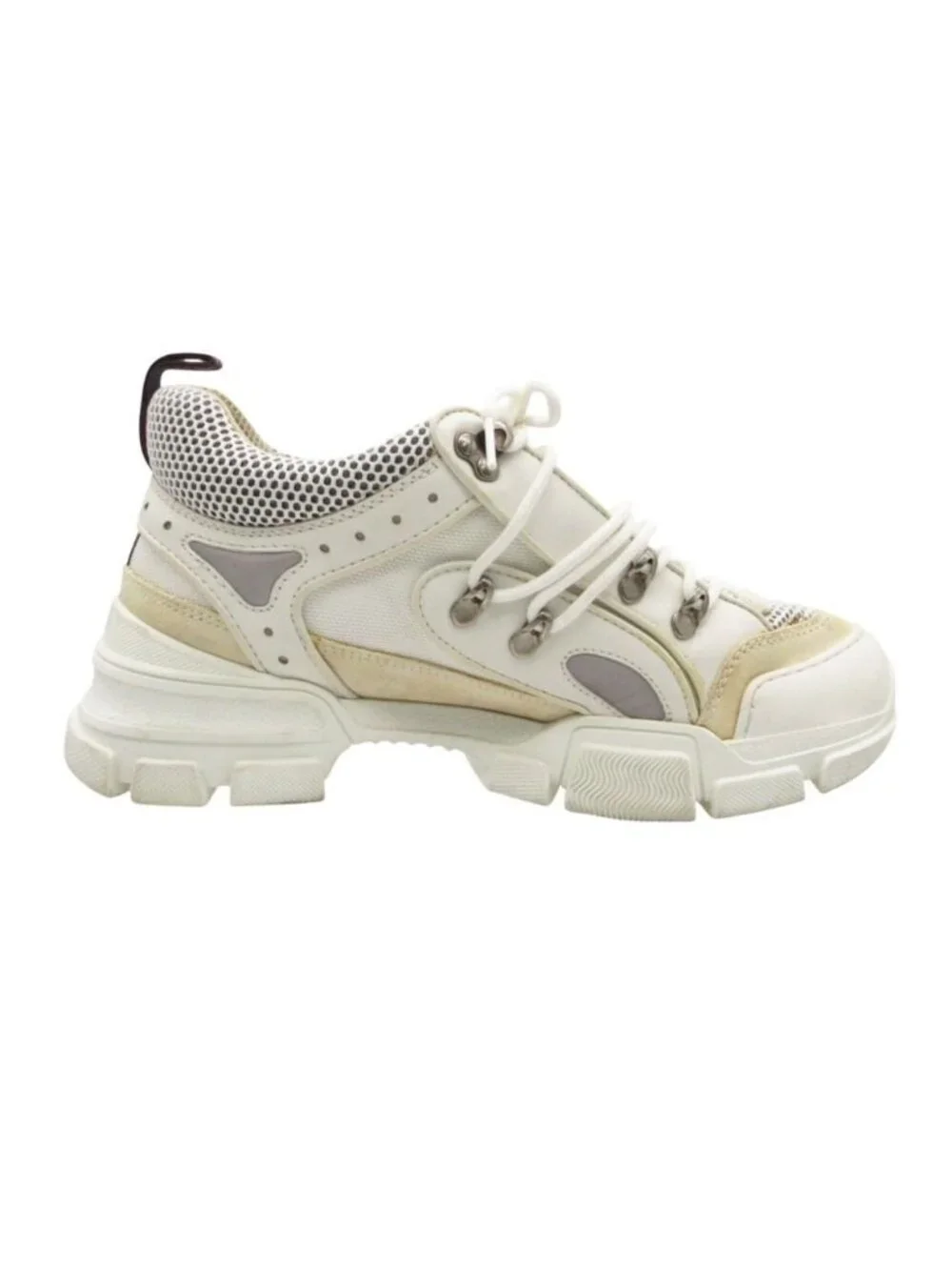 Gucci Sneakers Flash Trek Sneaker Shoes Mesh Contrast Chunky Dad White 7